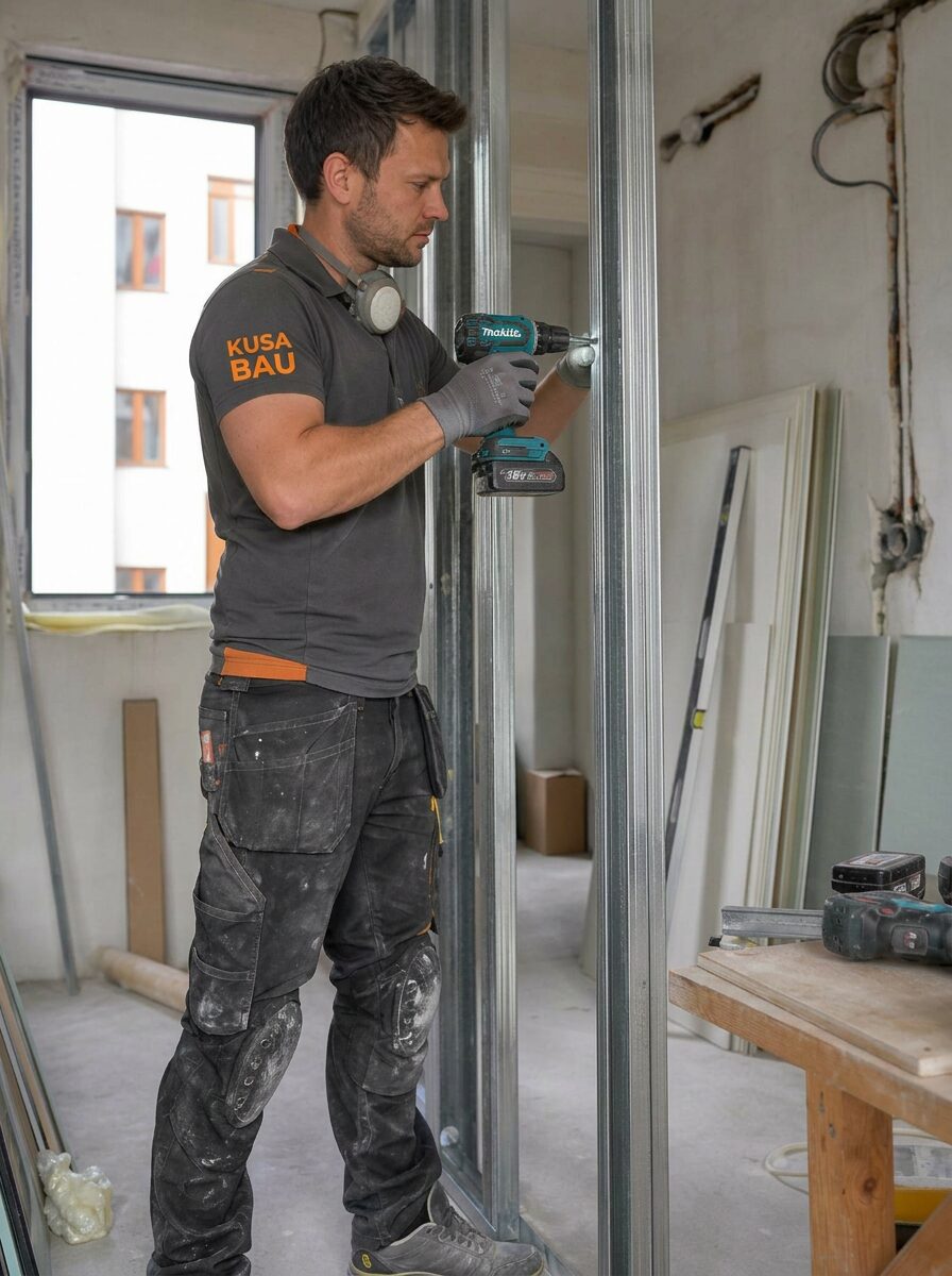 Detailaufnahme: frisch verlegter Eichenboden nach einer Sanierung von KUSA BAU