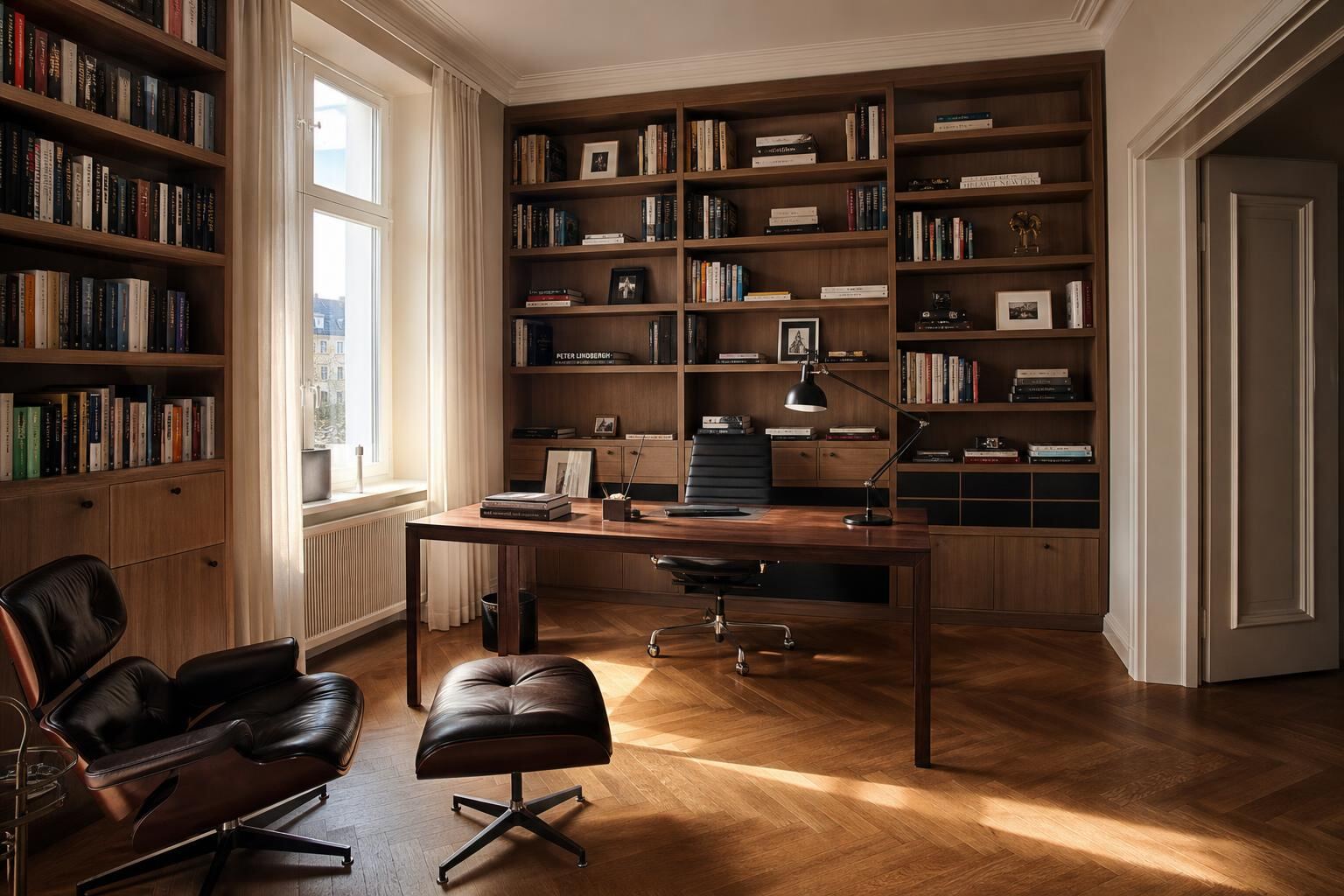 KUSA BAU Projekt: Heimbüro · Bibliothek in Wang